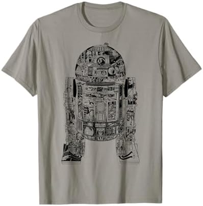 Amazon.com: Star Wars R2-D2 Minimalist Style R2-D2 Portrait T 