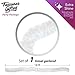 Christmas Tree Iridescent White Tinsel Garland 18ft Metallic Streamers Unicorn and Winter Wonderland Party Happy New Year Ceiling Hanging Decorations