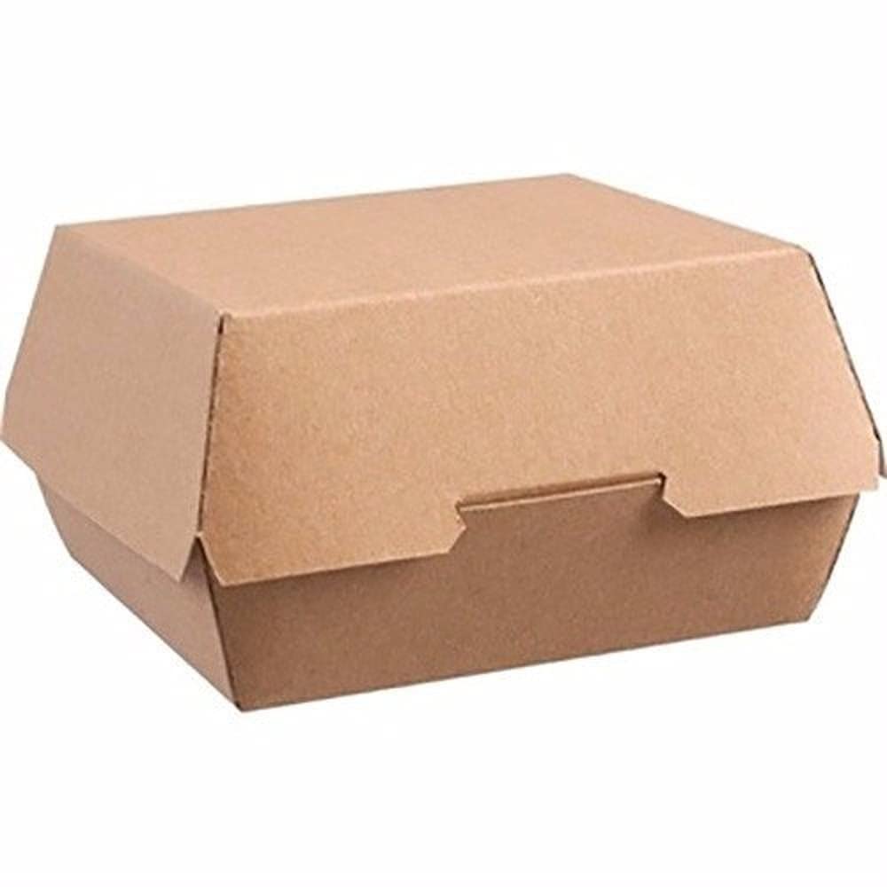 Colpac GE803 Disposable Kraft Burger Boxes, Large (Pack of 250)