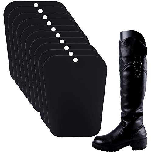 Ruisita 10 Pieces (5 Pairs) Boot Shaper Form Inserts Boots Tall Support for Women and Men (14 inches, Black)