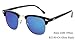 Flowertree Rs5141 Browline 47mm Sunglasses (M-black+blue)