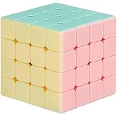 HELLOCUBE 4x4 Macaron Speed Cube Stickerless Magic Cube | Fun Brain Teaser Toys, Birthday Gifts &amp; Stocking Stuffers for Kids and Teens