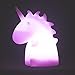 Smoko UNI Unicorn Kids Night Light | Girls Bedroom Decor Accessories | Ambient Soft Glow Mood Lamp (Purple)