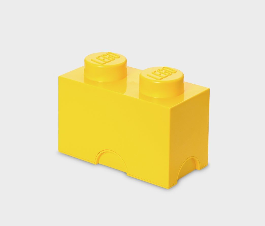 yellow lego storage box
