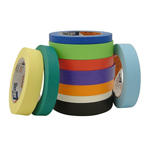 Shurtape CP-632/BLK0560 CP-631 / CP-632 Colored Masking Tape: 1/2