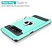 VeaYook for Samsung Galaxy Note 8 with Kickstand Dual Layer Silicone Rubber Hybrid Durable Shockproof Bumper Protective Anti-Scratch Impact Resistant Cover (Blue)
