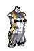 Guardian Fall Protection 1703 Velocity Economy Harness HUV Pass Thru Chest and Tongue Buckle Legs, Small/Large