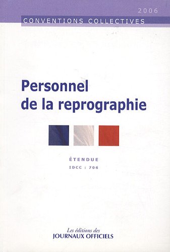 Convention collective nationale, Personnel de la reprographie