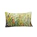 Pillow Case, Cotton Linen Rectangle Flowers Birds Print Decorative Throw Pillow Case Bed Home Decor Cushion Cover (A)
