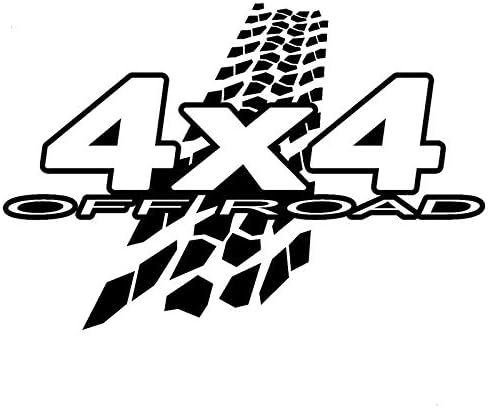 ZHYCT 2 Pcs,20Cmx13.6Cm, New 4X4 Off-Road Mud Black Car, 2 Pcs, Vinyl Car Sticker Motorcycle Bicycle Luggage Decal Graffiti Patches Skateboard Stickers For Laptop Stickers