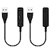 BeneStellar for Fitbit Flex 2 Charger with Reset Button,Replacement Charging Cable for Fitbit Flex 2 Smart Watch (Black 2-Pack 15cm)