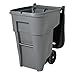 Rubbermaid Commercial Products BRUTE Confidential Document Rollout Waste/Utility Container, 95-gallon, Gray (FG9W1188GRAY)
