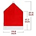 D-FantiX Christmas Chair Covers Set of 6, Santa Hat Chair Covers for Dining Room Holiday Christmas Decorations Red