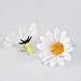 WILLBOND 100 Pieces White Fabric Daisy Flower Heads Flowers 4 cm Artificial Daisy Crafts for Easter Wedding Hat Party Decorations