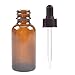 12 Pack,1oz 1 oz,Amber Glass Bottle Bottles with Black cap and Glass Droppers.Using for Essential Oils,Lab Chemicals,Colognes,Perfumes & Other Liquids.FREE 12 Chalk Labels