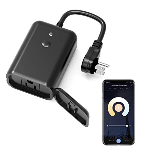 SUNTHIN Outdoor Dimmer for String Lights, WiFi Smart Dimmer Switches