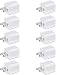 Boost Chargers 5W USB Power Adapter [10-Pack] Wall Charger 1A Cube for Plug Outlet Compatible for iPhone 8 / X / 7 / 6S / Plus +, iPad, Samsung Galaxy, Motorola, HTC, Other Smartphones (White) primary