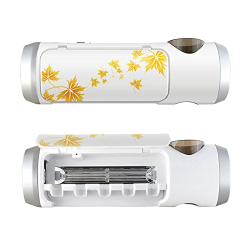Bluesky Electric toothbrush holder, Toothbrush Sanitizer with Toothpaste Holder- Fit 5 Toothbrush(Maple Leaf Style)
