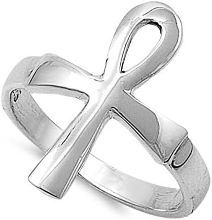 Ankh Ring 925 Sterling Silver Egyptian Cross Ankh Ring (5)