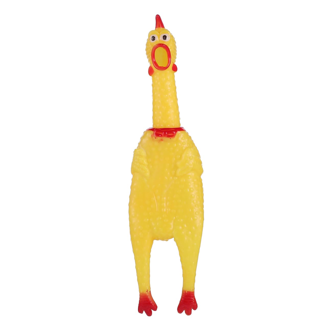 STOBOK Squawking Chicken Rubber Squeeze: Prank Novelty Toy Squeaky Squeeze Chicken Noise Shrilling Shrieking Screaming Gadget for Kids Pet Dog