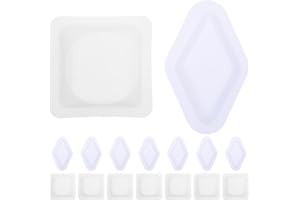 BUGUUYO Plastic Weighing Boats with Chamfered Edges Lightweight Laboratory Weighing Dishes for Powder Measurement Portable We