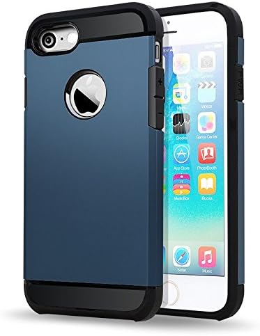 iPhone 7 Protective Cell Phone Case by Class Electronics – Dual Layer Shockproof, Scratch Resistant, Rugged Construction - Slim Stylish Design – Steady Nonslip Grip