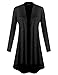 BILY Womens Open Front Lightweight Jersey Classic Long Sleeve Cardigan