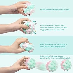 Pop Stress Balls Fidget Toy，3D Ball Popping It