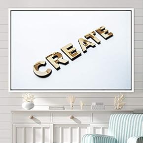 signwin Framed Canvas Wall Art Word Panels 3D...