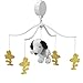 Bedtime Originals Peanuts Forever Snoopy Musical Mobile, White/Yellow