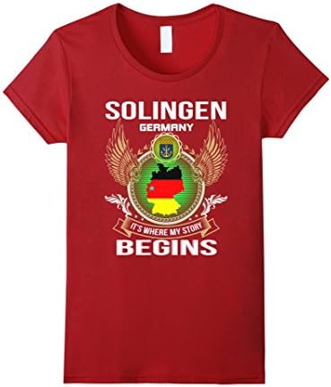 Women's Solingen Germany T-Shirt Medium Cranberry