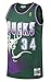 Ray Allen Milwaukee Bucks Mitchell and Ness Men's Green Throwback Jesey