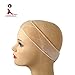 CNRO Lace Wig Grip Velvet Comfort Wig Band for Lace Wigs and Frontals, Adjustable Wig Comfort Band with Adjustable Hook and Loop Fastener Non Slip Breathable Thin Head Hair Band to Keep Wig (Nude)
