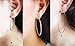 Silver And Gold Plate Hoop Earrings Set For Women Teen Jewelry Diamond Cut 3 Pairs Gold And Luster