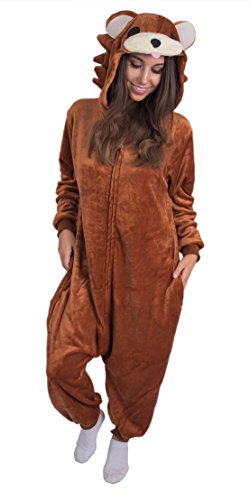 Fluffy Bear Bear Onesie Amazon Women's Slim Sherpa Bear Onesie