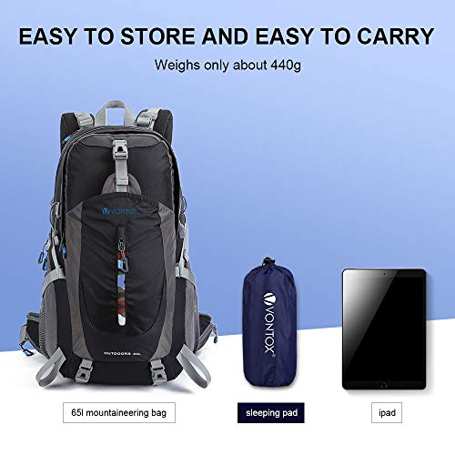 V VONTOX Camping Sleeping Pad - Mat, (Large) Ultra Light Inflatable Sleeping Mat, Suitable for Camping, Backpacking, Hiking, Outing,Mountaineering,Best Self-Help Mat, Inflatable and Compact