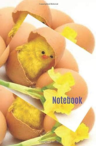 Notebook: 100 pages lined journal Baby Yellow Easter chicks Paperback – April 4, 2019