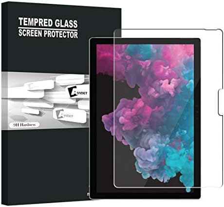 AVIDET Surface Pro 6 Screen Protector,[Anti-Scratch][Bubble Free] 9H Hardness 0.3mm Ultra Slim Premium Tempered Glass Screen Protector for Microsoft Surface Pro 6 12.3 inch
