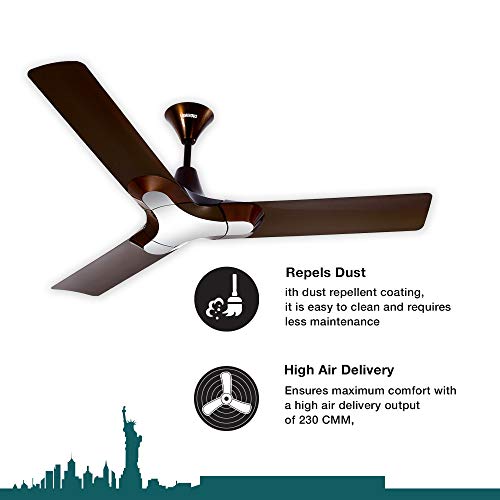 Buy Luminous 1200MM New York Brooklyn 3 Blade Ceiling Fan Luminous