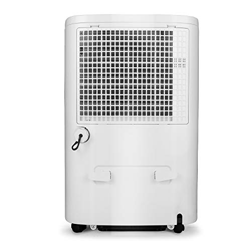 Shinco 50 Pint Mid Size Portable Dehumidifier for mid Size Rooms up to 3000 Sq.Ft - for Home, Basement, Bedroom, Bathroom - Energy Star, Quiet, Portable with Wheels, and Drain Hose Outlet
