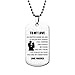 Dog Tag Necklace Gifts for Boyfriend Girlfriend Husband and Wife Jewelry Military Stainless Chains Air Force Pendants Daily, Birthday, Valentine's Day Souvenir