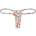 OROCOJUCO 6-Pack Men's Mini Bikini T-Back Underwear Slim Cut Pouch Swim G-String Minimal Coverage Tangas Hipster String Thong XCTXSH Large
