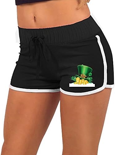 Chapeau-de-lutin-de-vert-du-jour-de-st-patrick-avec-le-trèfle-et-l-67478867 Trendy Fitness Casual Women Hot Sport Short Gym Workout Yoga Short