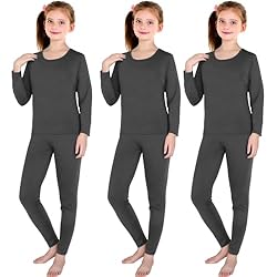 3 Set Girls Thermal Underwear Soft Long Underwear