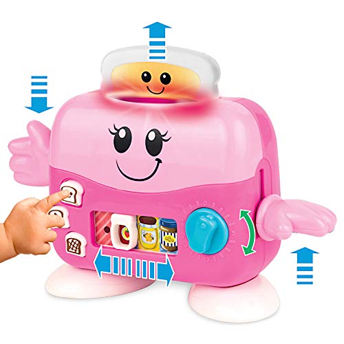 image for KiddoLab Musical Pop Up Mrs. Toaster Light Sound Kitchen Toy Kids. Toy