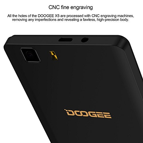 Unlocked Cell Phones, DOOGEE X5 Dual Sim Smartphones 5.0" HD IPS