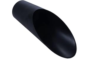 Small Bonsai Soil Scoops Plastic Bucket Shovels Garden Tool Mini Soil Spade Potted Scoop for Plant Flower Succulent(Black)