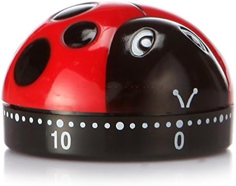 Creative Kitchen Timer-60 Minutes Count Down Kitchen Cooking Time Alarm (1, Ladybug)