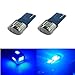 JDM ASTAR Extremely Bright 5730 SMD 194 168 2825 W5W T10 LED Bulbs,Ultra Blue(Brightest T10 Bulb in the market)