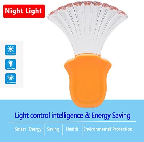 yosawa Streamer Plug-in LED Night Light Lamp with Dusk to Dawn Sensor With Warm White (SZ002)